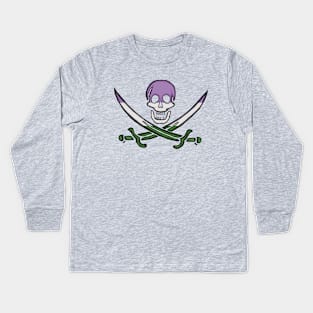 Genderqueer Pirate Pride Kids Long Sleeve T-Shirt